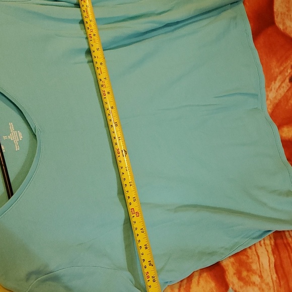 2/$8 👕 Womens plus 1x Croft & barrow blue tee - Picture 4 of 4